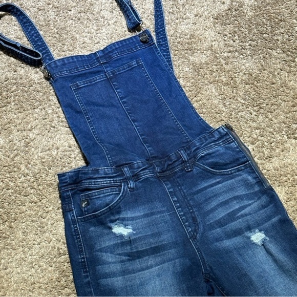 KanCan Angelica Ultra High Rise Overall Skinny Jeans jd - Picture 5 of 7